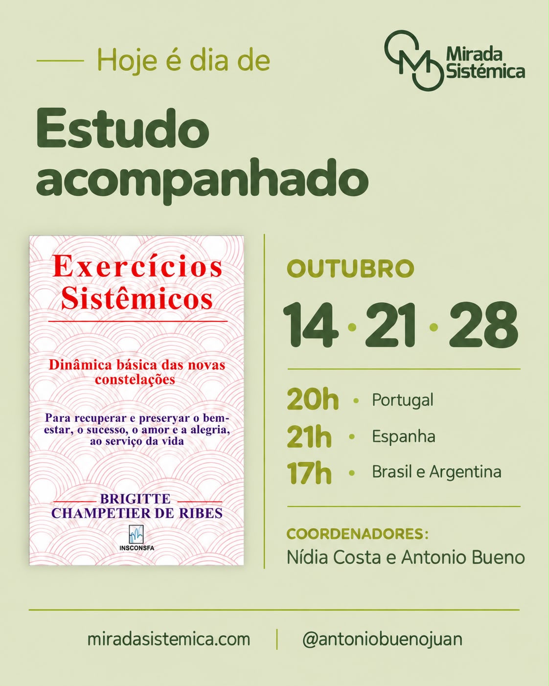 Estudo acompanhado outubro - Mirada Sistémica