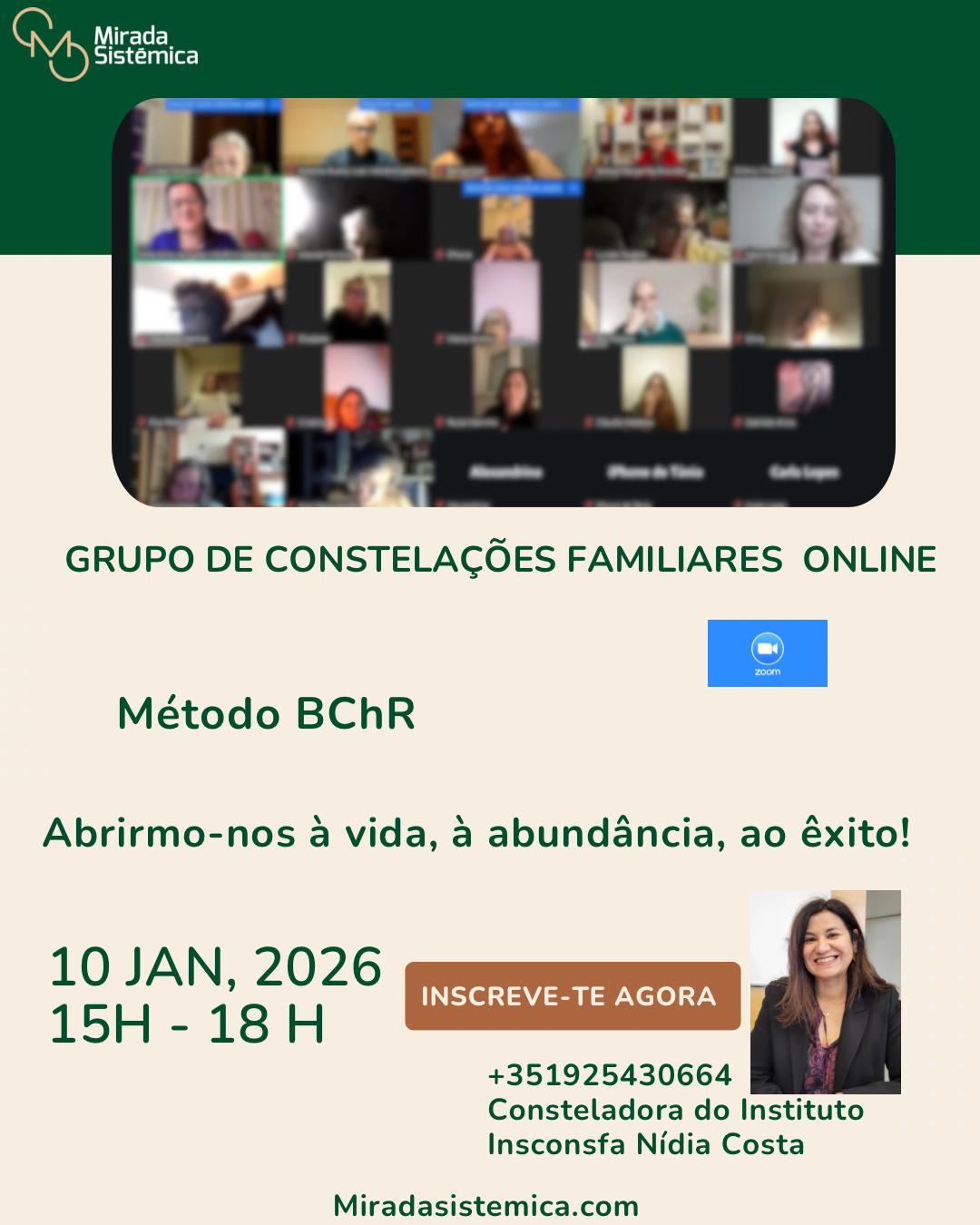 Grupo Constelaçoes Familiares Janeiro Online - Mirada Sistémica