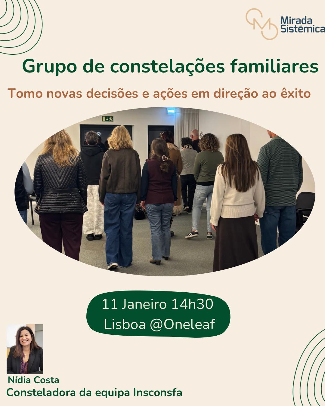 Grupo Constelaçoes familiares Janeiro Lisboa - Mirada Sistémica