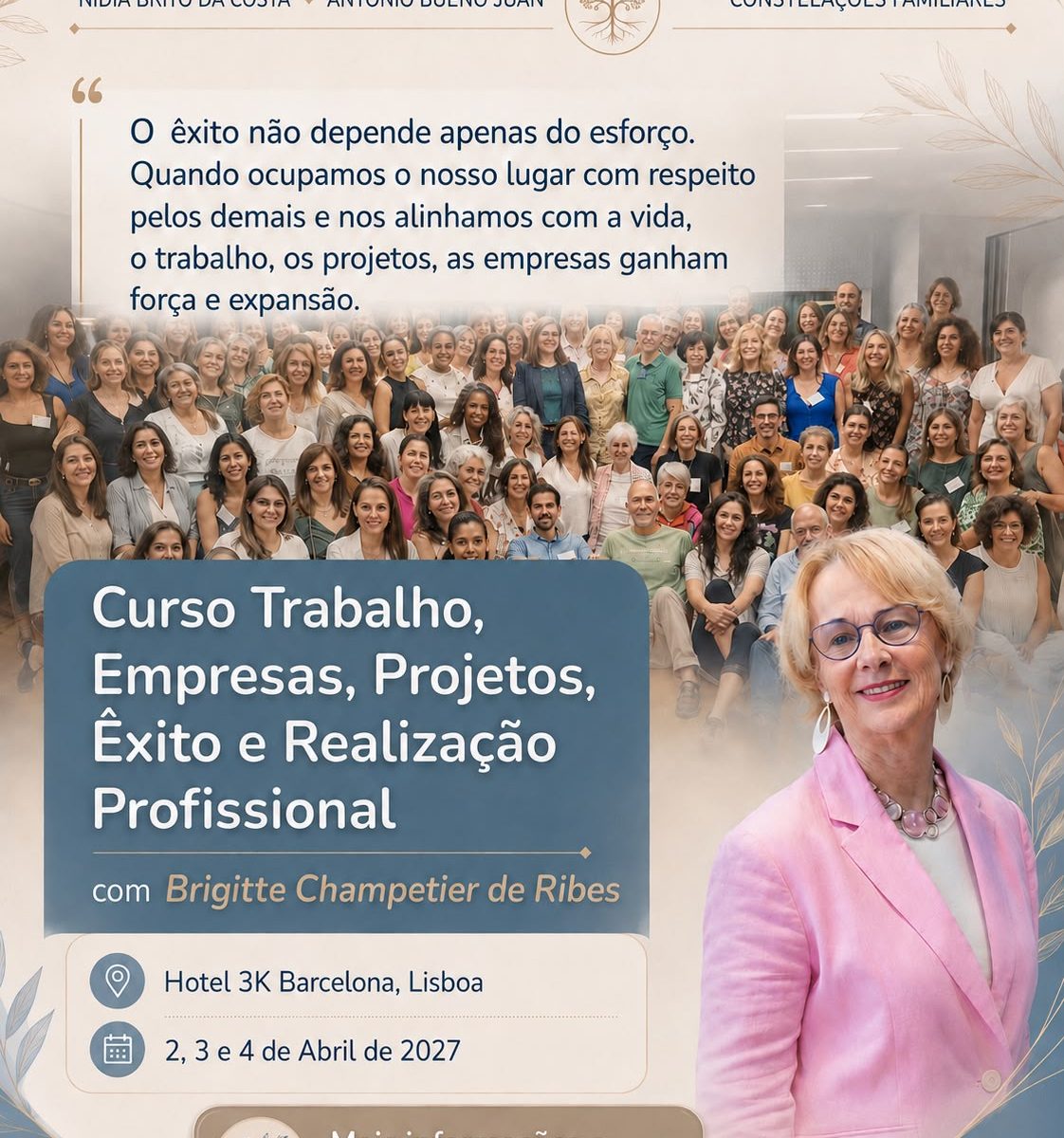 Curso Trabalho, projetos, empresas. Êxito e realização profissional