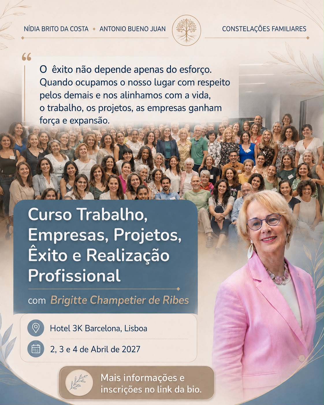 Curso Trabalho, projetos, empresas. Êxito e realização profissional