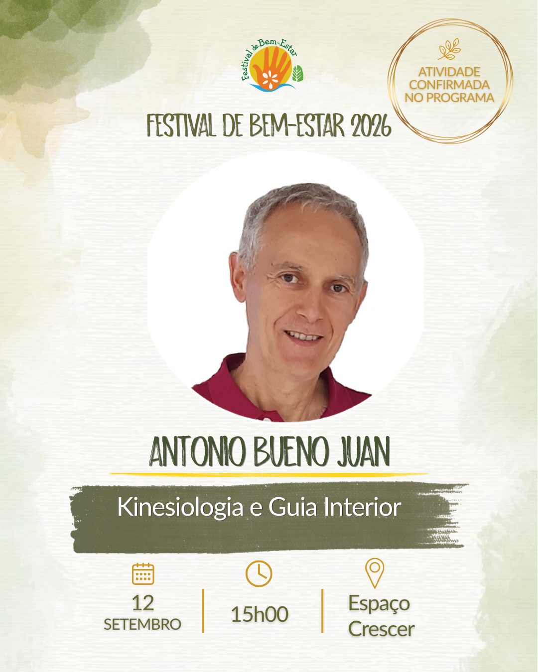 Antonio Bueno - Festival Bem Estar - 2026