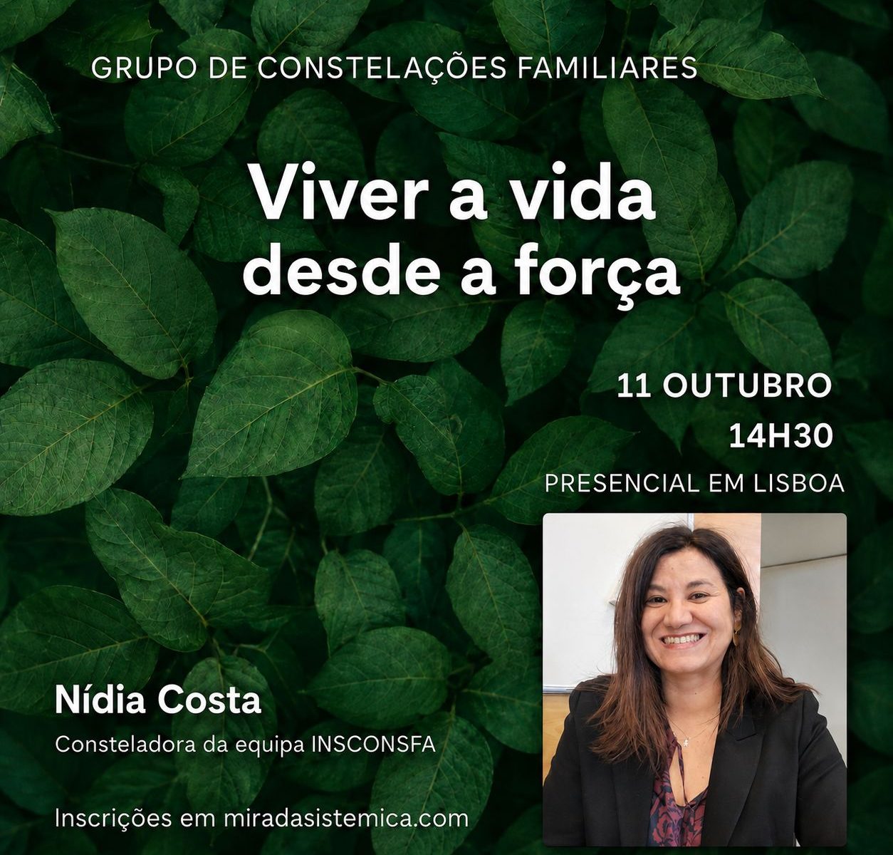 Grupo Constelações outubro - Mirada Sistémica