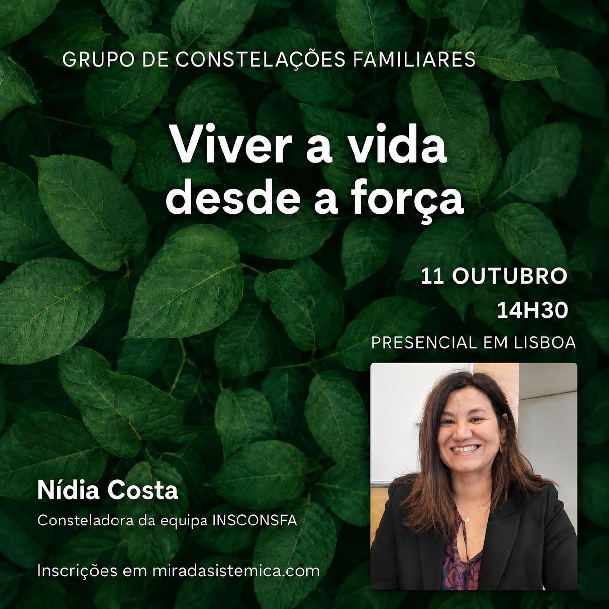 Grupo Constelações outubro - Mirada Sistémica