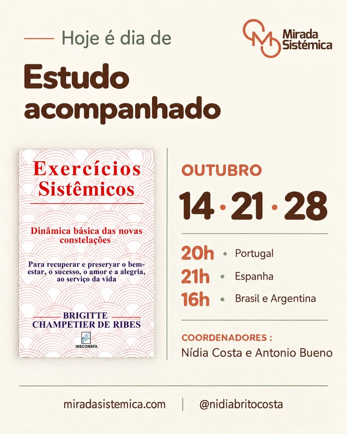 Estudo acompanhado outubro - Mirada Sistémica